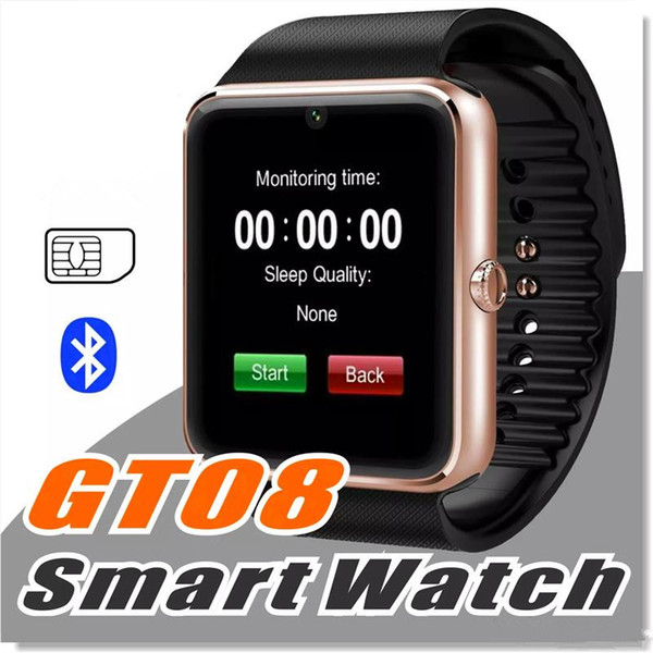 GT08 Smartwatch With SIM Card Slot Android Smart Watch for Samsung and IOS Apple iphone Smartphone Bracelet Bluetooth Watches