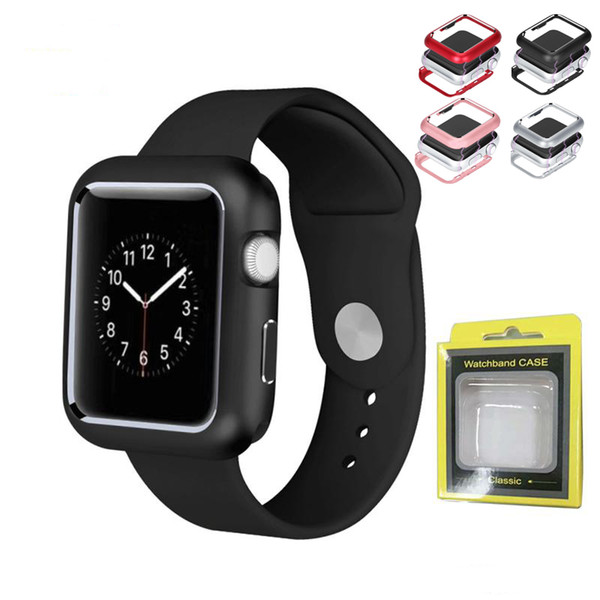 Magnetic Adsorption Metal Aluminum Frame Protective Cover Case For iwatch 38mm 40mm 42mm 44mm Apple Watch Series 1 2 3 4 Luxury