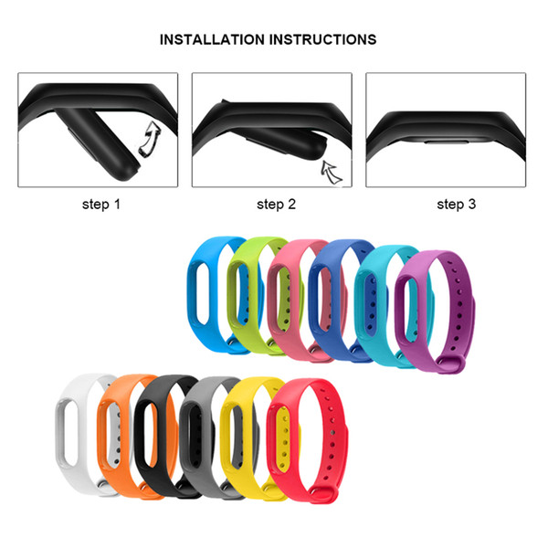 The latest Mijobs millet Mi Band 2 strap with solid color silicone conversion belt smart accessories millet bracelet sports strap