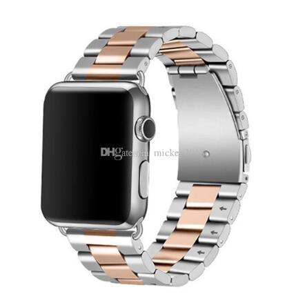 Stainless Steel Band watchband Bracelet Straps With Adapter Connector for Apple Watch Series 1 2 3 iWatch 38mm/42mm Free Shipping