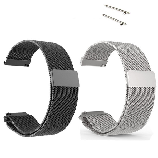 20mm 22mm Wrist Strap Watchband For Samsung Gear S3 S2 Metal Magnetic Release Milanese SS Watchband for men & women Classic Band