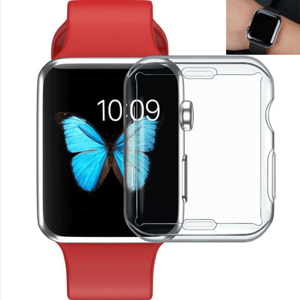 Solf TPU cover 40mm 44mm Easy Touch Ultra Clear TPU Cover shell Apple iwatch 4 Screen Protector Cases