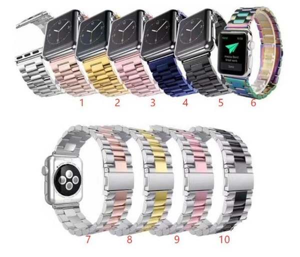 Stainless Steel Band Metal Band Bracelet Straps With Adapter Connector for Apple Watch Series 1 2 3 iWatch 38mm-42mm