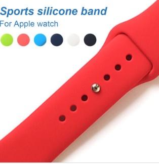 Soft Silicone Replacement Sport Band For Apple Watch Series 1/2/3 42mm 38mm Wrist Bracelet Strap for iWatch Sportsbands