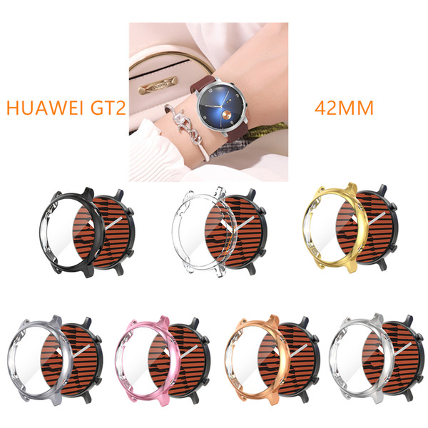 Newest High Quality Whole Covered TPU Case for HUAWEI WATCH GT 2 42MM Multi Colors Optional Anti Broken Waterproof case