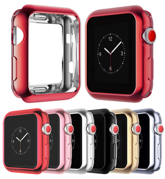 For Apple Watch Series 4 iWatch 40/44mm Slim Soft TPU Bumper iWatch Protect Case Cover