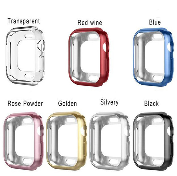 For Apple Watch 4 Case 40Mm 44mm Soft Slim TPU Protective Anti Scratch TPU Electroplated cover for apple watch series 4