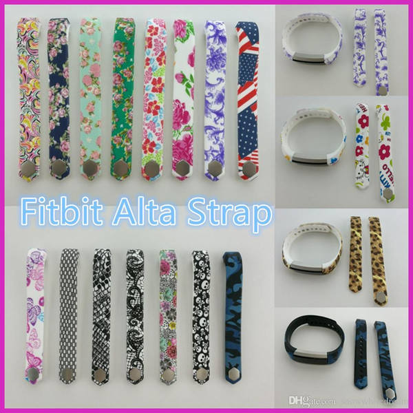 Colorful Fitbit Alta Silicone Replacement Strap Wrist Wearables Strap Band For Fitbit Alta Watch (No Tracker) with 30 Colors VS A1 DZ09 GT08