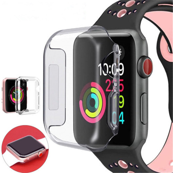 For Iwatch 4 Case 40mm 44mm 3D Touch Ultra Clear Soft TPU Cover Bumper Apple Watch Series 1 2 3 4 Screen Protector for Apple Watch 4 Cases