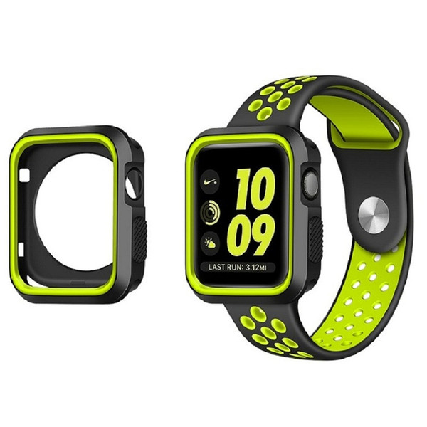 For Apple iWatch Soft Silicone Cases 38mm 40mm 42mm 44mm Sport Watch Cover Anti-shock Protector for iWatch Series 5 4 3 2 1