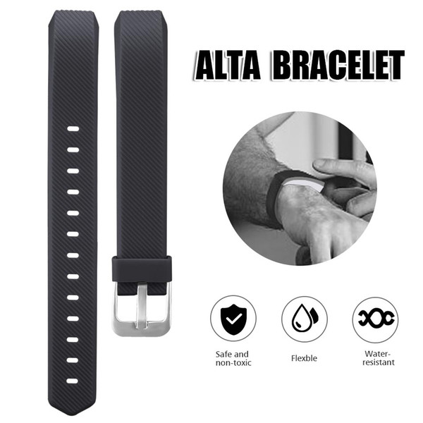 For Alta Silicone Replacement Straps band Intelligent Classic Adjustable Wrist Straps With Metal Buckle For Alta Smart Bracelet