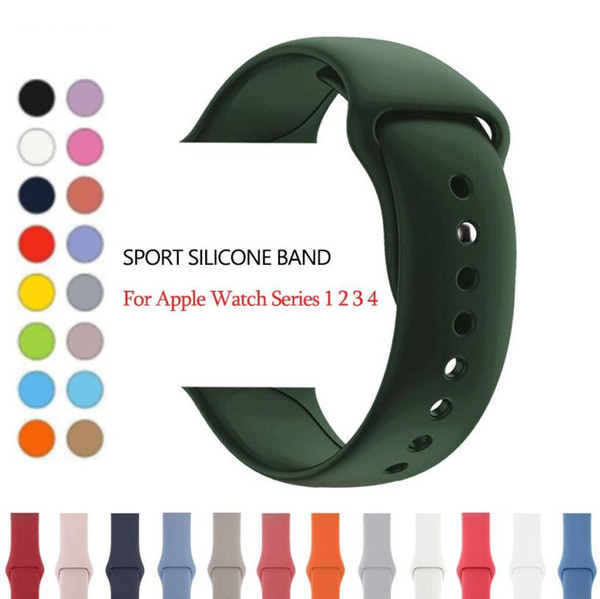 For Apple Watch Band Silicone Bands Replacement Wrist Strap Watchband for Series 5 4 3 2 1 Cyberstore