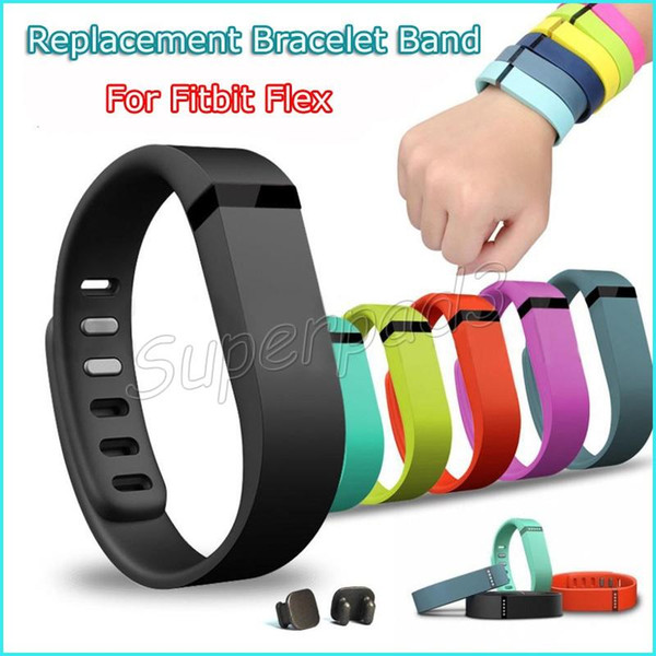 Small Large Size Replacement Wrist Band For Fitbit Flex Smart Bracelet Sport Wristband 8 Colors With Metal Clasp