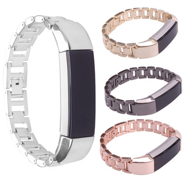 Replacement Metal Stainless steel chain steel Wrist Band Holder Bracelet For Fitbit Alta Smart Heart Rate Fitness Wrist band Newest FC0085