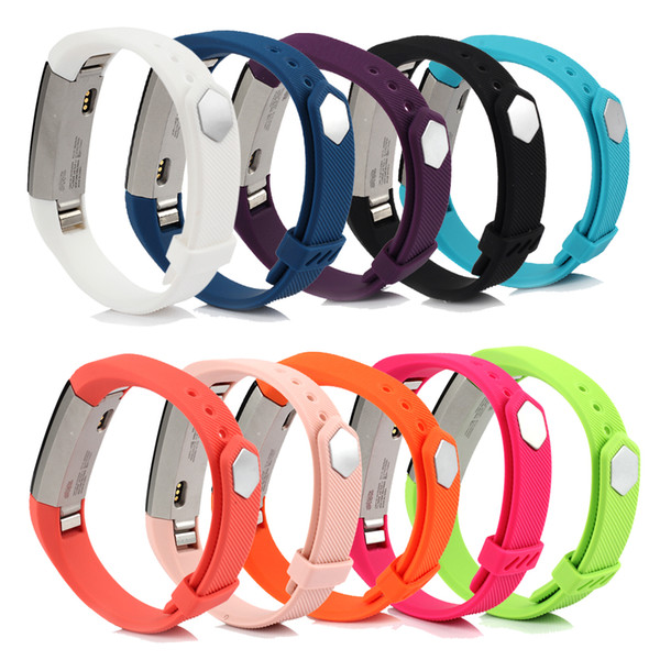 Adjustable Replacement Bands for Fitbit Ace/Alta/Alta HR with Metal Clasp and Ultrathin Anti-slip Ring