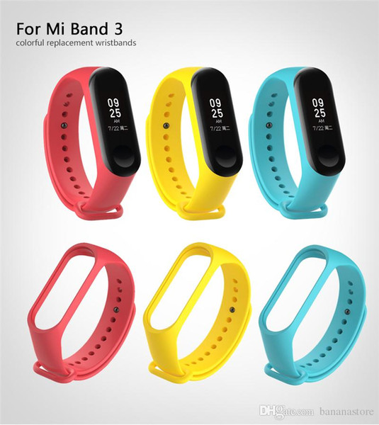 WHOLESALE Mi Band 3 Strap for Xiaomi Mi Band 3 Bracelet Silicone Wrist Strap For xiaomi mi band 3 Replacement Strap Wristband For Miband3#2