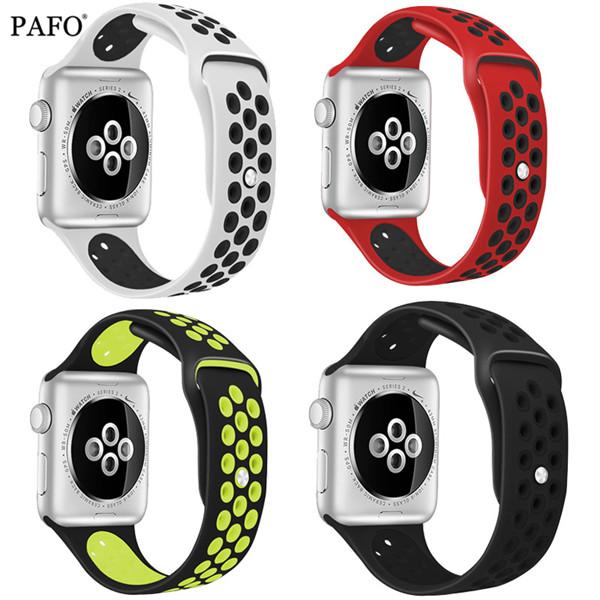 Silicone Strap For Apple Watch Band 42mm Bracelet Watchband For Apple Watch Strap Rubber iwatch Band 3/2/1 38MM Sport Wristband