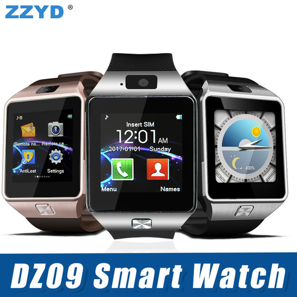 DZ09 Bluetooth Smart Watch Wirstband Android Intelligent Smartwatch SIM card for iphone 5 6 Samsung S8 with retail package