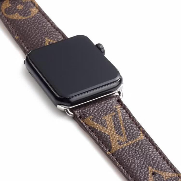 Leather Bands for iWatch Apple Watch Band 38m 40mm 42mm 44mm Series 4/3/2/1 Vintage Fashion Bracelet Replacement Wristband Straps Women