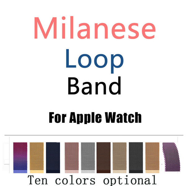 Milanese Loop Band for Apple Watch 38/42mm Series 1/2/3 Stainless Steel Strap Belt Metal Wristwatch Bracelet Replacement