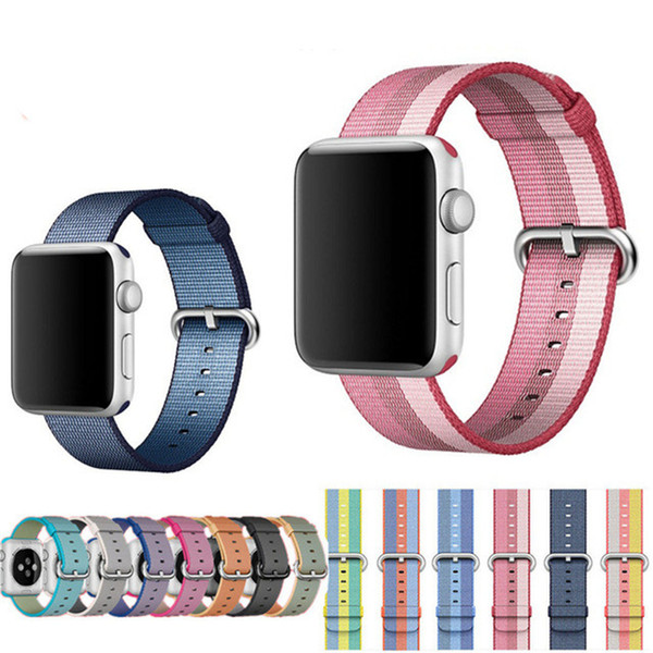 Sport woven nylon band strap for apple watch 42mm 38mm wrist braclet nylon watchband for apple watch iwatch 2 1 Edition