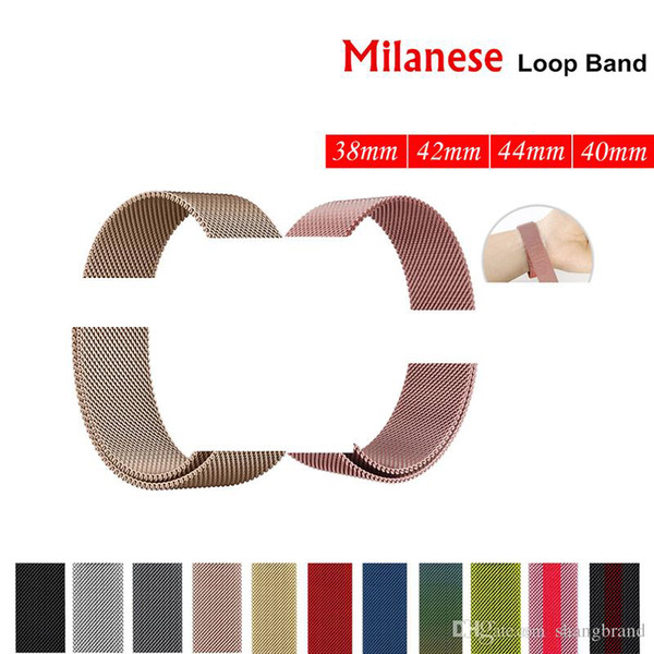 Milanese Loop Bracelet Stainless Steel band 42mm 38mm 40mm 44mm Bracelet strap for watch series 4