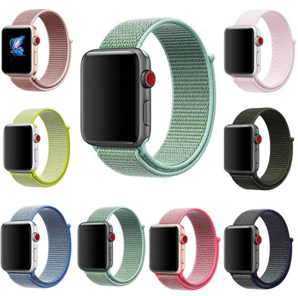 30 pcs Nylon Sport Loop Strap For Apple Watch Band 42mm 38mm Series 1 2 3 4 Woven Nylon Bands Replacement Straps For Iwatch