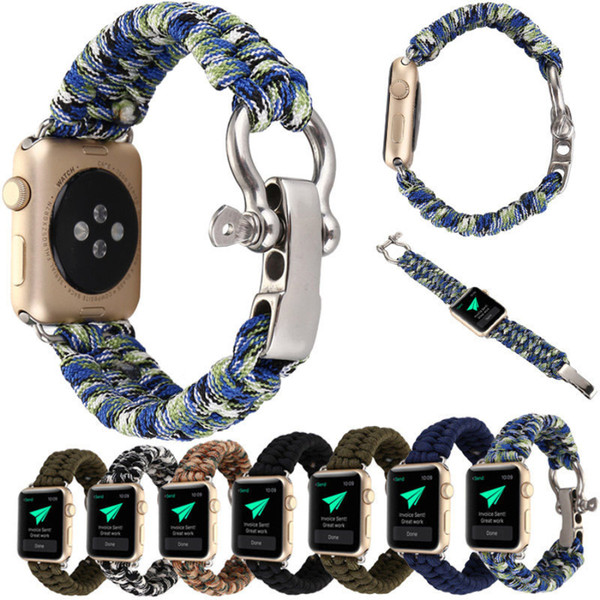 NEW Replacement Rope Link Wrist Bracelet Band Strap For Apple Watch iWatch 38mm 42mm High Quality