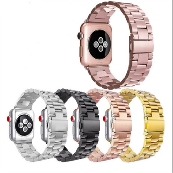 Stainless Steel Band watchband Bracelet Straps With Adapter Connector for Apple Watch Series 1 2 3 iWatch 38mm/42mm DHL shipping