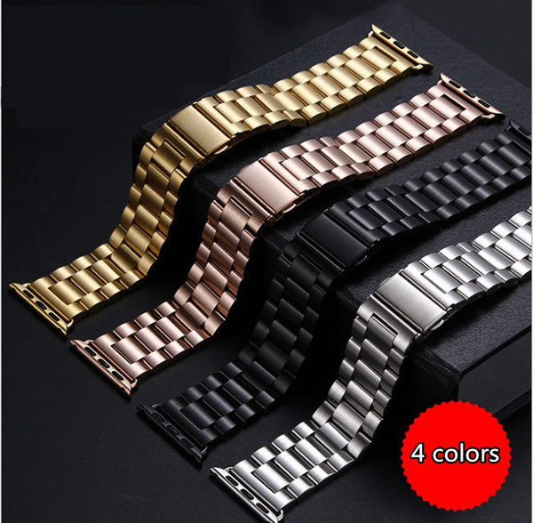 44/42mm 40/38mm Stainless Steel Watch Bands Metal Chain Wrist Straps Smart Watchband for Apple iWatch Series 1/2/3/4 Replacement