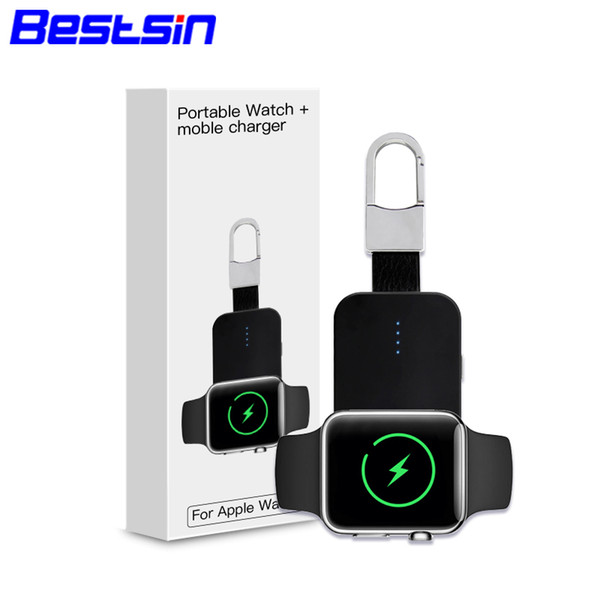 Bestsin Mini Magnetic Wireless Charger Watch Charger For iwatch 1 2 3 power bank Charging For Apple Watch Series