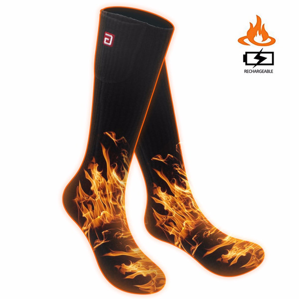 wholesale Smart Electric Heated Socks Men, 3.7V Cold Winter Warm Skiing Socks,Rechargeable Battery Heating Socks Women