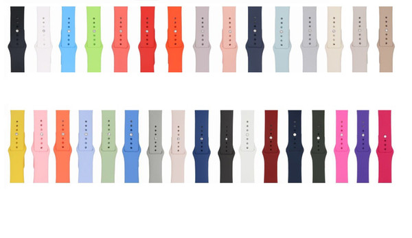 32 Colors Silicone Strap For Apple Watch Band 44mm/42mm 40mm/38mm Series 4/3/2/1 60