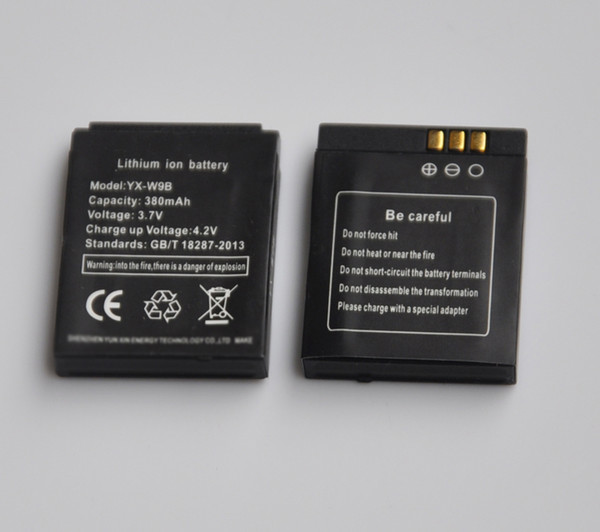 1-5PCS 380mAh Rechargeable Li-ion Lithium Polymer Battery Backup Replacement For gt08 DZ09 A1 W8 V8 X6 smart watch