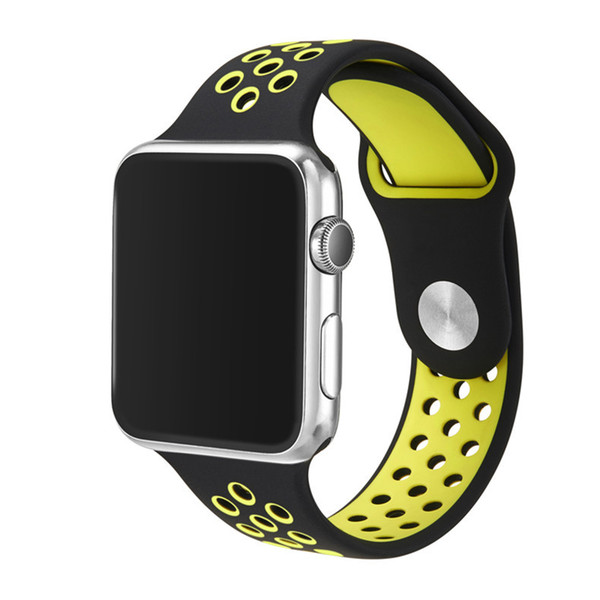 38/42mm Sport NK Silicone More Hole Straps Bands For Apple Watch band Series 1/2 Strap Band Bracelet