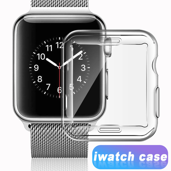 For Iwatch 4 Case 40mm 44mm 3D Touch Ultra Clear Soft TPU Cover Bumper Apple Watch Series 4 3 2 1 Screen Protector for New Apple Watch Cases