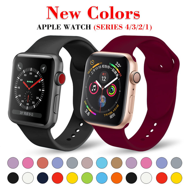 Soft Silicone Replacement Sport Band For 38mm Apple Watch Series1 2 42mm Wrist Bracelet Strap For iWatch Sports Edition