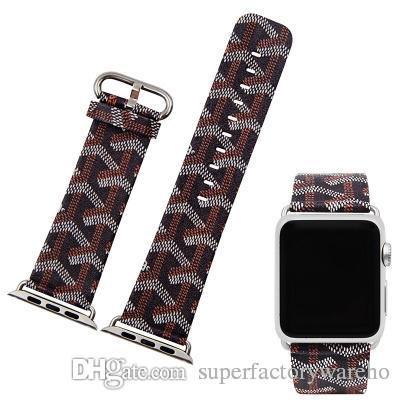 1PCS for Apple straps Watchband Watch strap Luxury classic watch strap 1 2 3 generation universal painting Anti-snake pattern 38mm 42mm