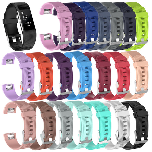 Fitbit Charge 2 Wrist Wearables Silicone Straps Band For Fitbit Charge Watch Classic Replacement Silicone Bracelet Straps Band (No Tracker)