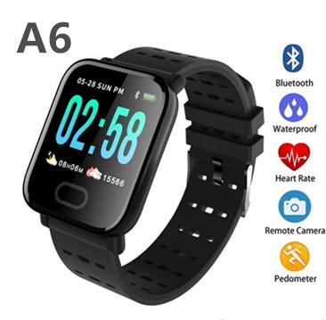 A6 Wristband Smart Watch Touch Screen Water Resistant Smartwatch Phone with Heart Rate Monitor Sport Running Calories pk fitbit xiaomi band