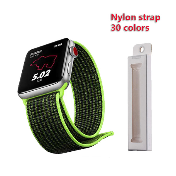 38mm 42mm 40mm 44mm band for apple watch series 1 2 3 woven nylon band strap for iWatch 4 colorful pattern classic buckle