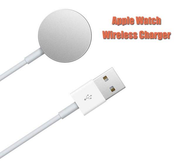 1m Metal Shell charger cable For apple iwatch 123 smart watch bracelet Magnetic charging cable 38mm 42mm Charging cables with Retail Package