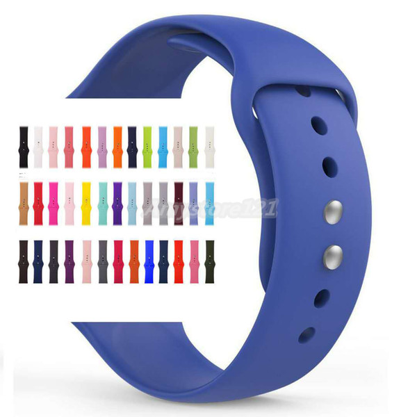 Sports silicone Band For Apple watch Series 4/ 3 / 2/1 Replace Bracelet Strap watchband Watchstrap for apple watch 42mm 38mm