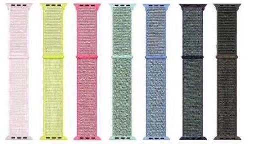 Colorful Nylon Watch Strap For Apple IWatch 1 2 3 4 Series Strap Bands Leather Straps Band 38mm/42mm Fashion Bracelets With Adapter 100pcs