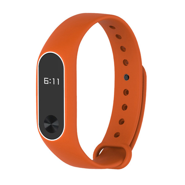 for mi band Colorful Silicone Wrist Strap Bracelet Double Color Replacement watchband for Original Miband 2 Xiaomi Mi band 2 Wristbands