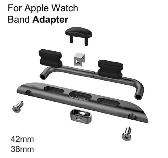 For Apple Watch 38mm 42mm Convenient Metal Watch Band Adapter Exclusively Designed For Apple Watch Sport Editionapple watch connector