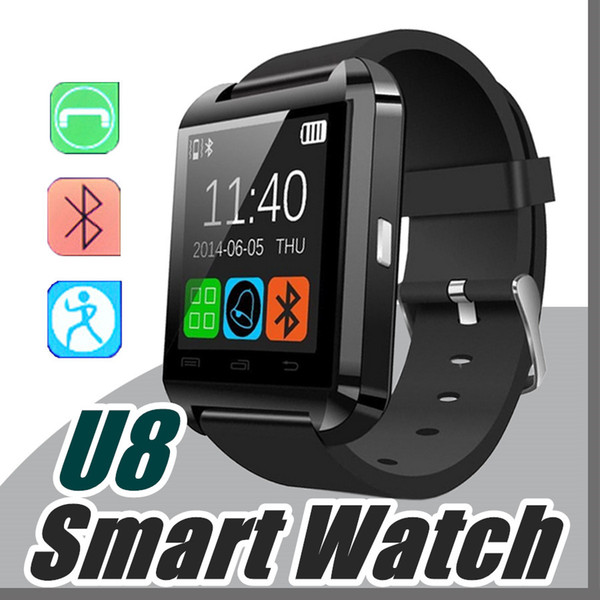 10X U8 Bluetooth Smart Watch Fashion Casual Android Watch Digital Sport Wrist LED Watch Pair For iOS Android Phone DZ09 GT08 Smartwatch A-BS