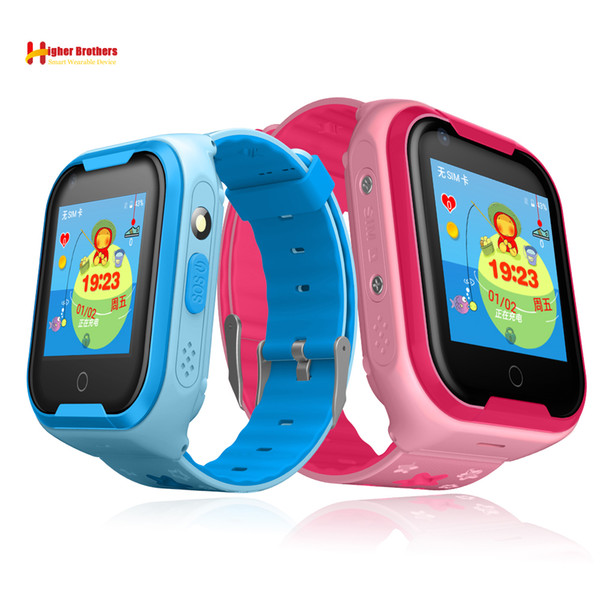 IP67 Waterproof Smart 4G Child GPS WIFI Tracker Kids Android IOS Baby SOS Remote Monitor Camera Video Call Android Phone Watch Wristwatch