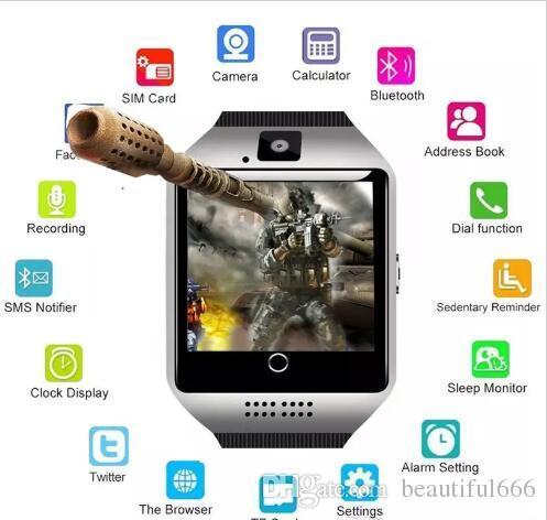 Designer Smart Watch Digital Wrist with Men Bluetooth Electronics SIM Card Sport Smartwatch Camera For iPhone Android Phone