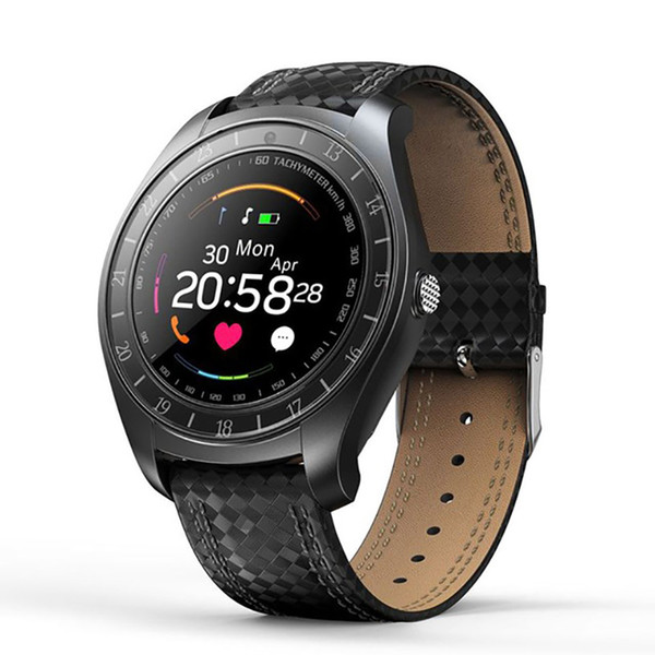 V10 Smart Watch Men with Camera MP3 Bluetooth Smartwatch Pedometer Heart Rate Monitor Sim Card Wristwatch for Android Phone